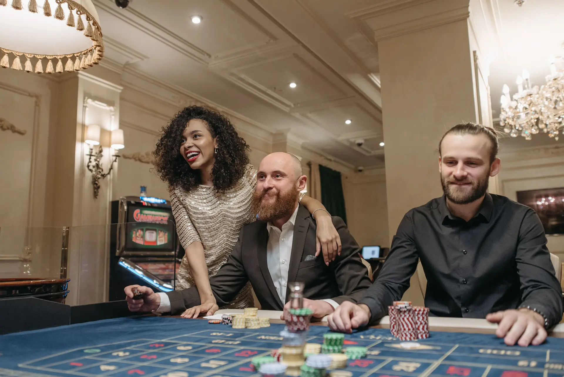 Celebratory Casino Moment